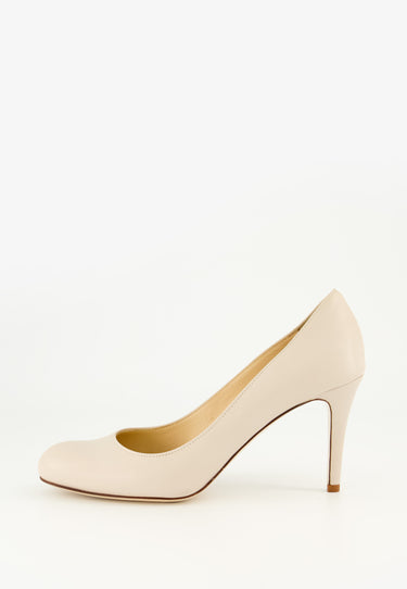 BEIGE PUMPS RUNDAD TÅ - Beige