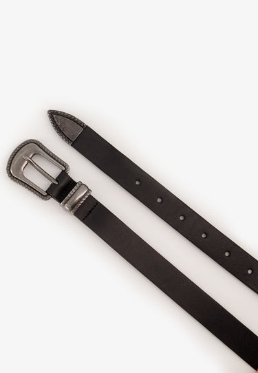 Gürteldetails – Schwarz/Silber