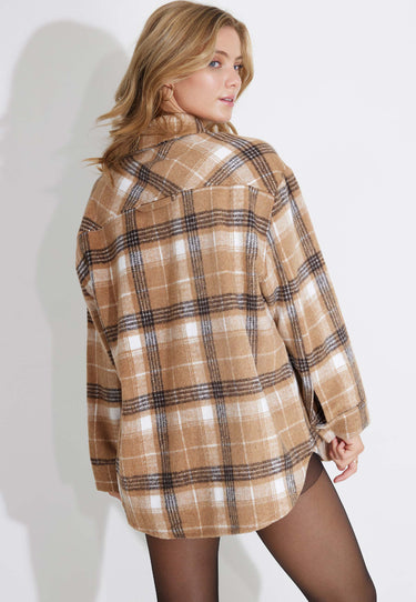 OVERSHIRT - Sesame check