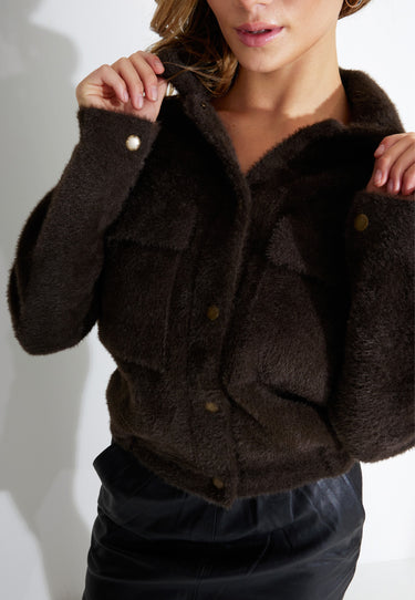 GLATTE JACKE - Schokolade