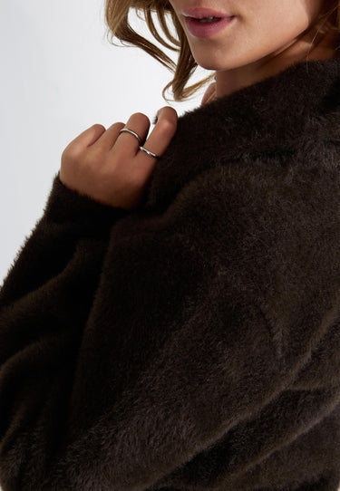 GLATTE JACKE - Schokolade