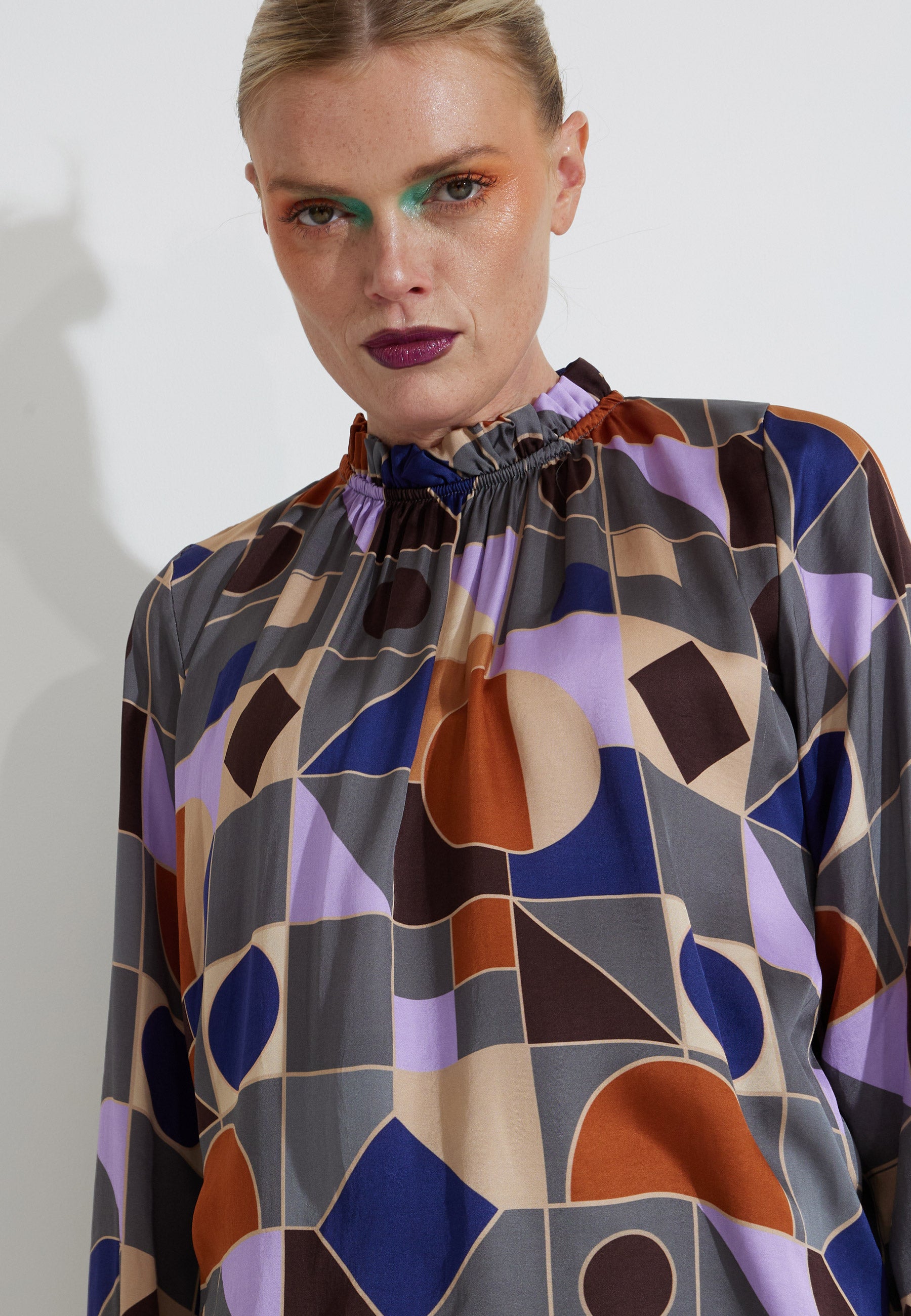 VALETTA BLOUSE - Deco print