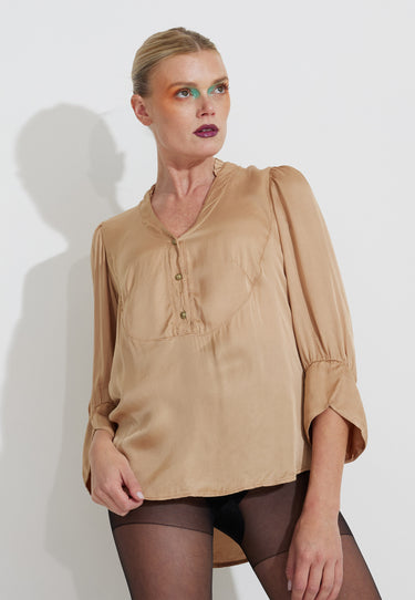 MAJLENA BLOUSE - Toffee