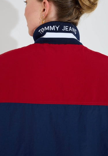 TJW REVERSIBLE RETRO VEST VÄST - Light slit/Wine red