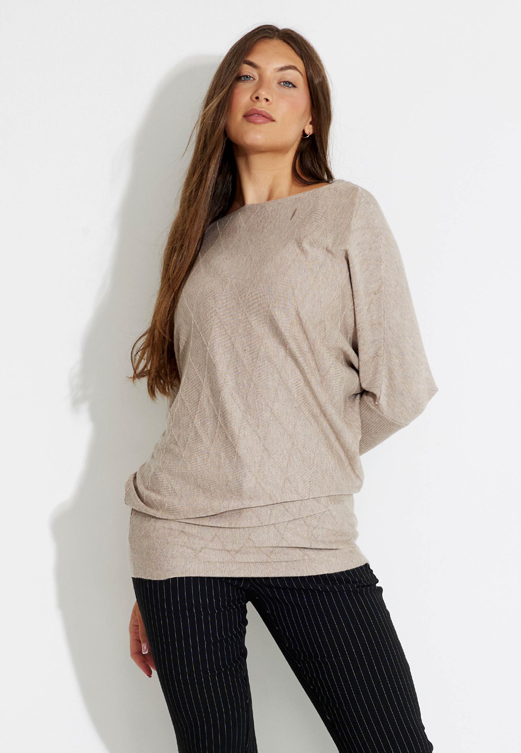 FQSALLY-PULLOVER - Silver Mink