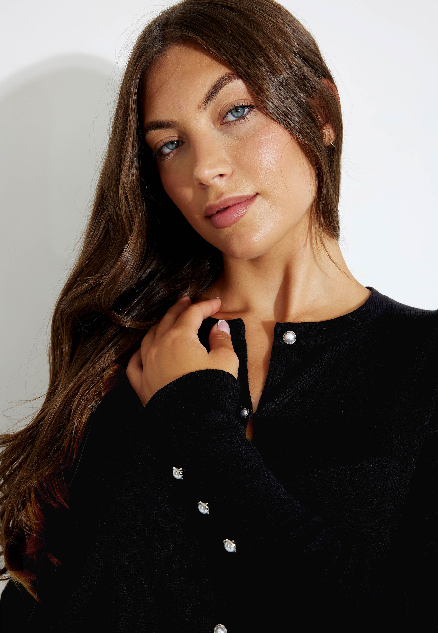 FQKATIE-CARDIGAN - Black