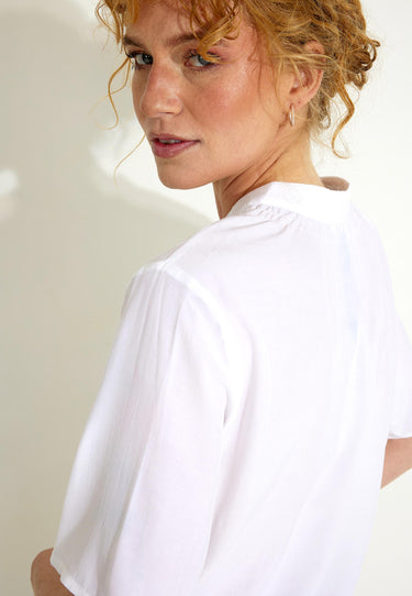 FQRALDA BLOUSE - Brilliant white