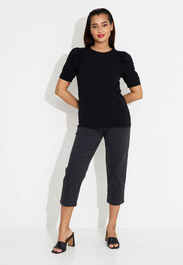T-SHIRT PUFF FQFENJA - Black