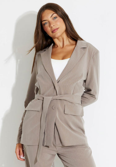 JACKET KAVAJ - Taupe melange