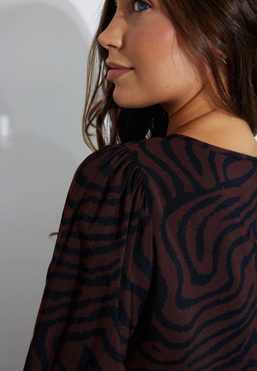 DRESS DRESS - Coffee Bean w. Black