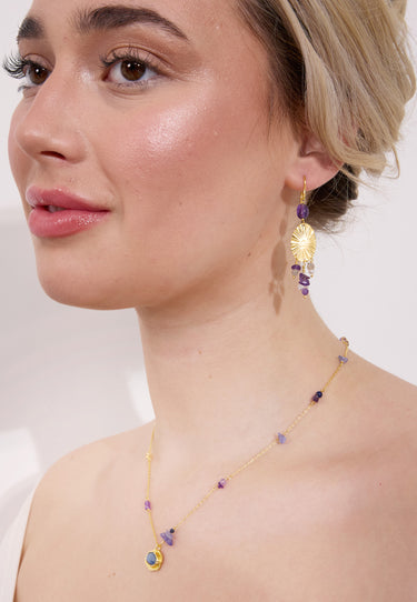 CROWN CHAKRA SINGLE EARRING ÖRHÄNGEN - Guld