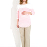 MAMMA-TRÖJA - Pink Off White Randig