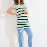 MAMMA-TOPP CELINE LACE JERSEY - Aqua Foam