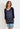 MAMMA-TOPP FACEPRINT 3/4 SLEEVES - Navy