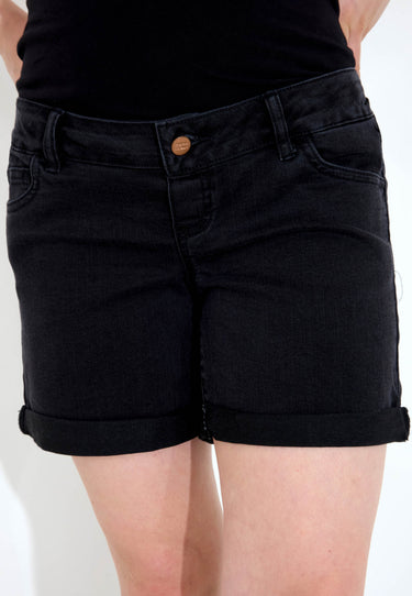 MAMMA-SHORTS - Black Denim