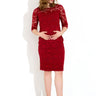 GRAVIDKLÄNNING COCKTAIL DRESS - Röd