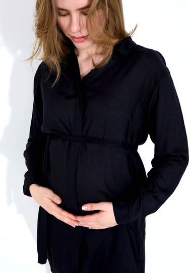 MAMMA-TOPP MAXISHIRT - Svart