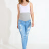 MAMMA-JEANS SLIM - Light Blue Denim