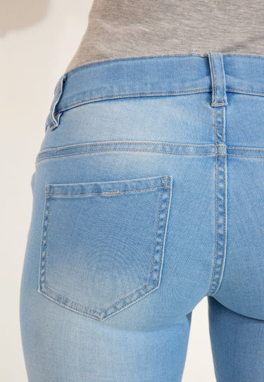 MAMMA-JEANS SLIM - Light Blue Denim