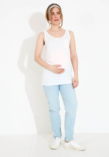 MAMMA-TOPP JERSEY TANK TOP - Snow White