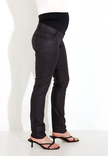 MAMMA-JEANS SOPHIA COATED - Burgundy