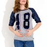 MAMMA-TOPP - Navy Multi Print