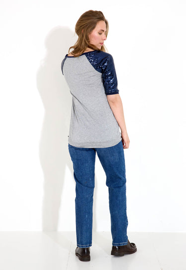 MAMMA-TOPP - Navy Multi Print