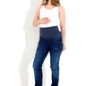 MAMMA-JEANS SCARLETT DESTROYED - Dark Wash