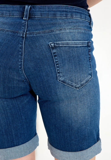 MAMMA-SHORTS MIDBUMP - Vintage Denim