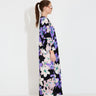 HANNI LONG DRESS - Purple Art Flower