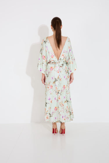 JUNO DRESS - Soft Floral Pistachio