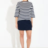 TOP SOFT STRIPES - Ecru / Navy