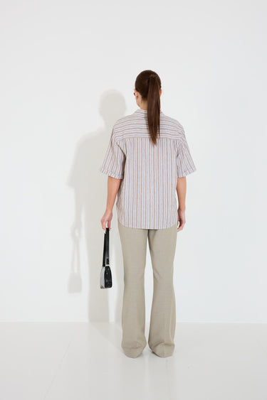 ELLIE SS SHIRT - Alabasta Stripe