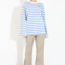 JEEVANA TOP - Blue Ebb Whisper Stripe