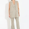 TAILORED VEST WITH DETAILS - Beige