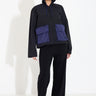 BOLA JACKET - Black Blue Nylon