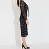 JEZELLE - Black Embroidery Flower