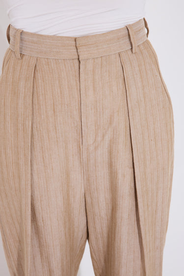 KIMORA PANT - Sand Heeringbone