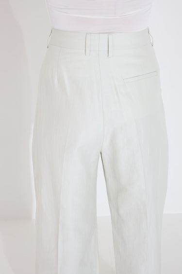 JULIE LINEN TROUSERS - Ivory