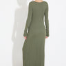 SAEVE LS DRESS - Dusty Olive