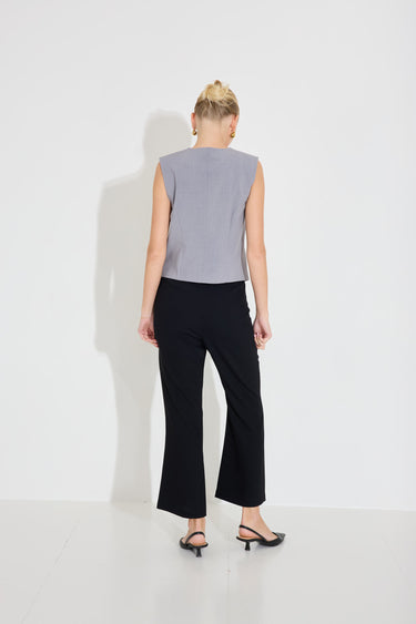 HETTIE VEST - Medium Grey