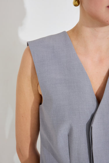 HETTIE VEST - Medium Grey