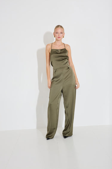 SAVILLA JUMPSUIT - Dusty Olive