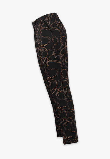 EMILY CROP BYXA PRINT - Black