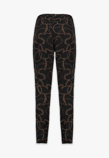 EMILY CROP BYXA PRINT - Black