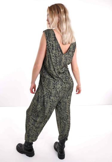 EDDA JUMPSUIT - Green animal
