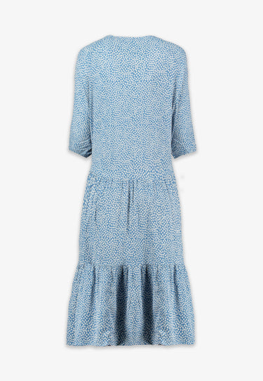 WILMA KLÄNNING - Blue flower