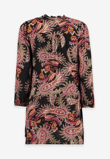PAISLEY TUNIC - Black print