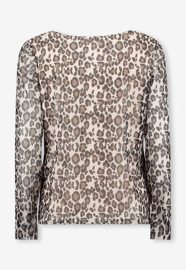 MELANIE TOP - blk animal