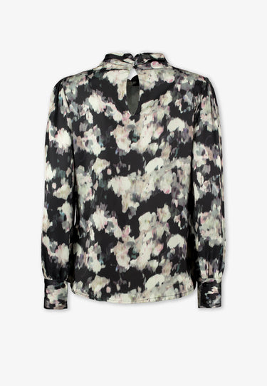 MILLA BLUSE - Grau gemustert